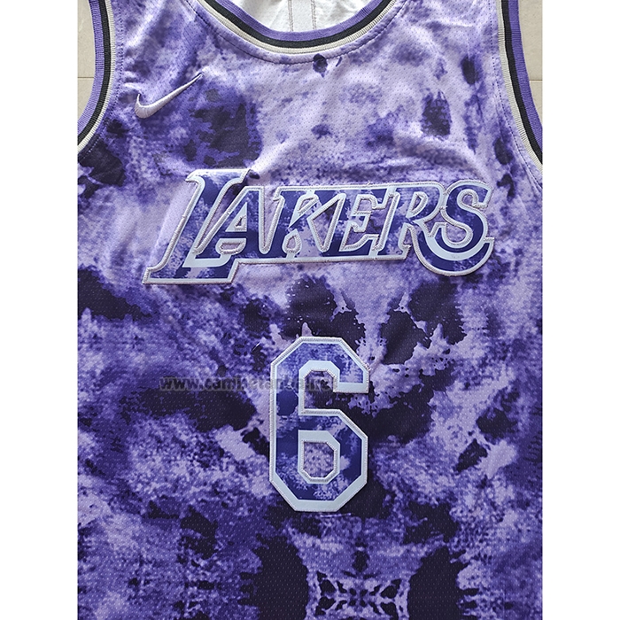 Camiseta Los Angeles Lakers LeBron James #6 Select Series 2023 Violeta